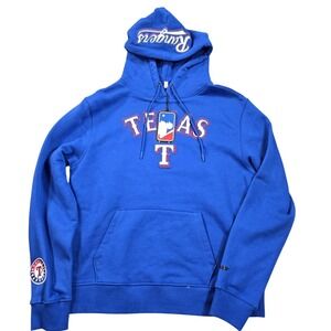 Texas Rangers‎ Hoodie Mens Medium Blue MLB Baseball Pro Standard Pullover Fleece